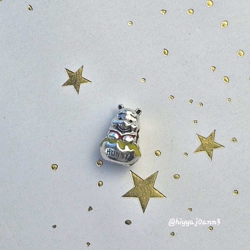 Authentic PANDORA-Honey Pot Pooh Charm